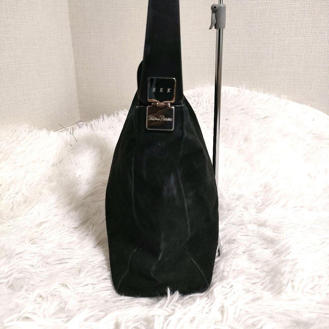 パロマピカソ ハンドバッグ ワンショルダー スエード 持ち手木製 イタリア製 黒 — image 5