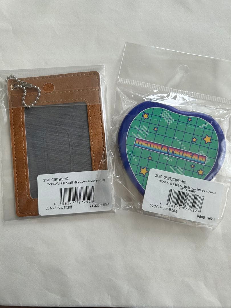 【新品】☆おそ松さん チョロ松 パスケース コンパクトミラー セット — image 2