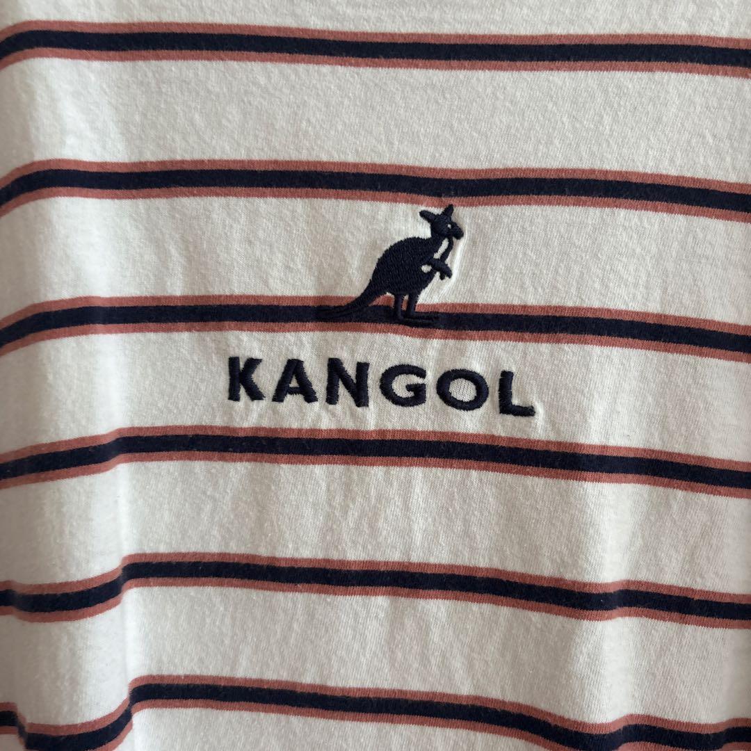 KANGOL ボーダーTシャツ 半袖 刺繍ロゴ — image 2