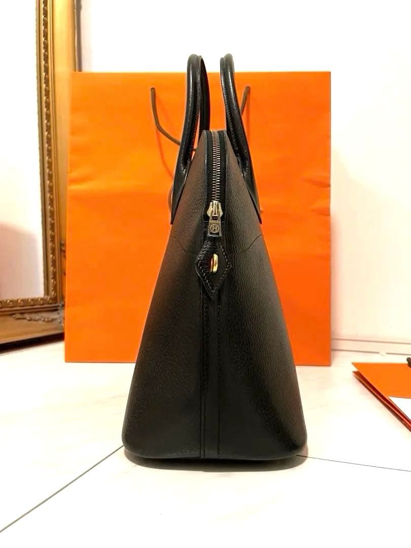 極美品HERMESボリード35アルデンヌ★オール黒ノアール✖︎G金具○X刻印 — image 3