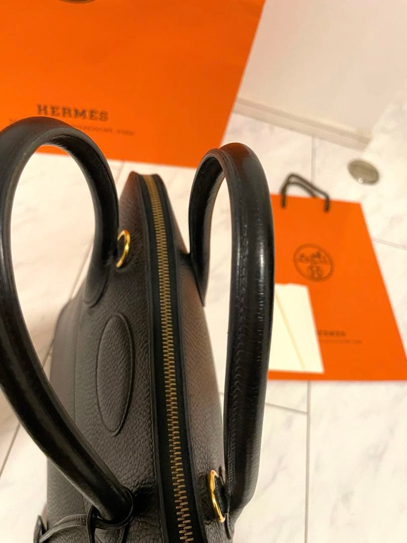極美品HERMESボリード35アルデンヌ★オール黒ノアール✖︎G金具○X刻印 — image 5