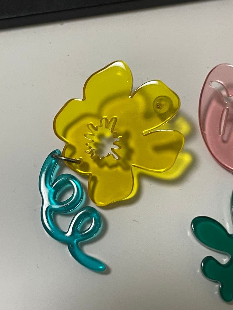 お花 フラワー アクリル レトロ ピアス アクセサリー 大ぶり 可愛い 原宿 — image 3