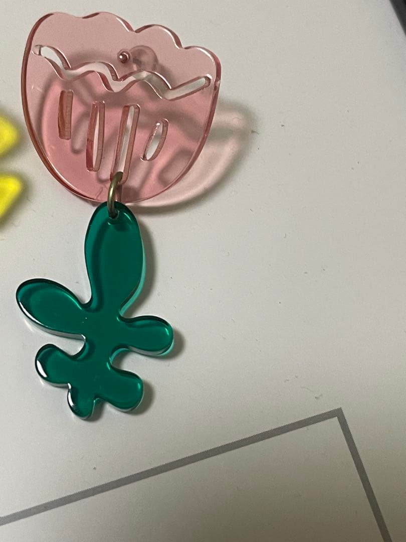 お花 フラワー アクリル レトロ ピアス アクセサリー 大ぶり 可愛い 原宿 — image 4