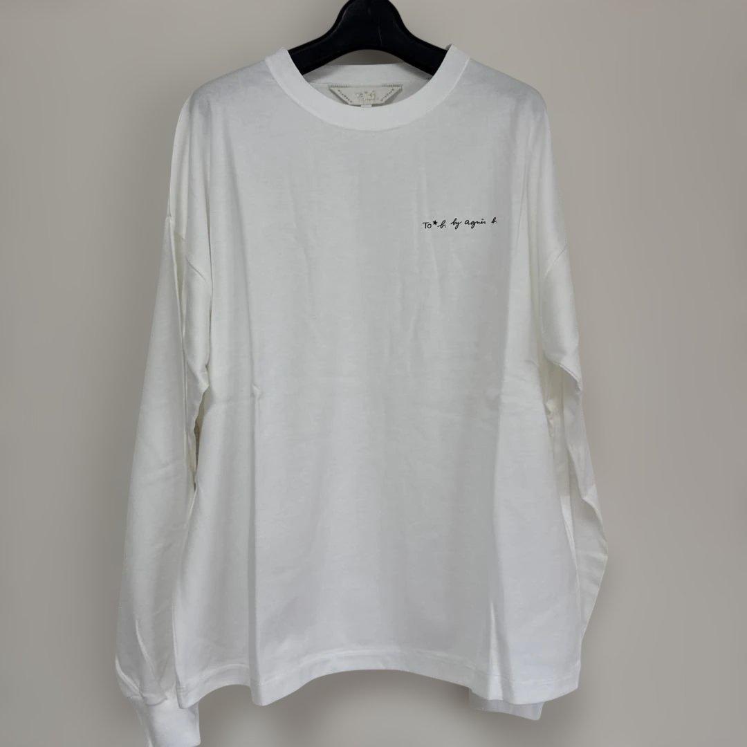 k*o様 トゥービーバイアニエスベー ロゴ ロングスリーブTシャツ 白 M 美品 — image 2