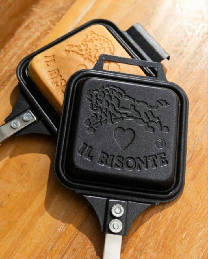 イルビゾンテ　ホットサンドメーカー　ホットケーキ　IL BISONTE　直火 — image 2