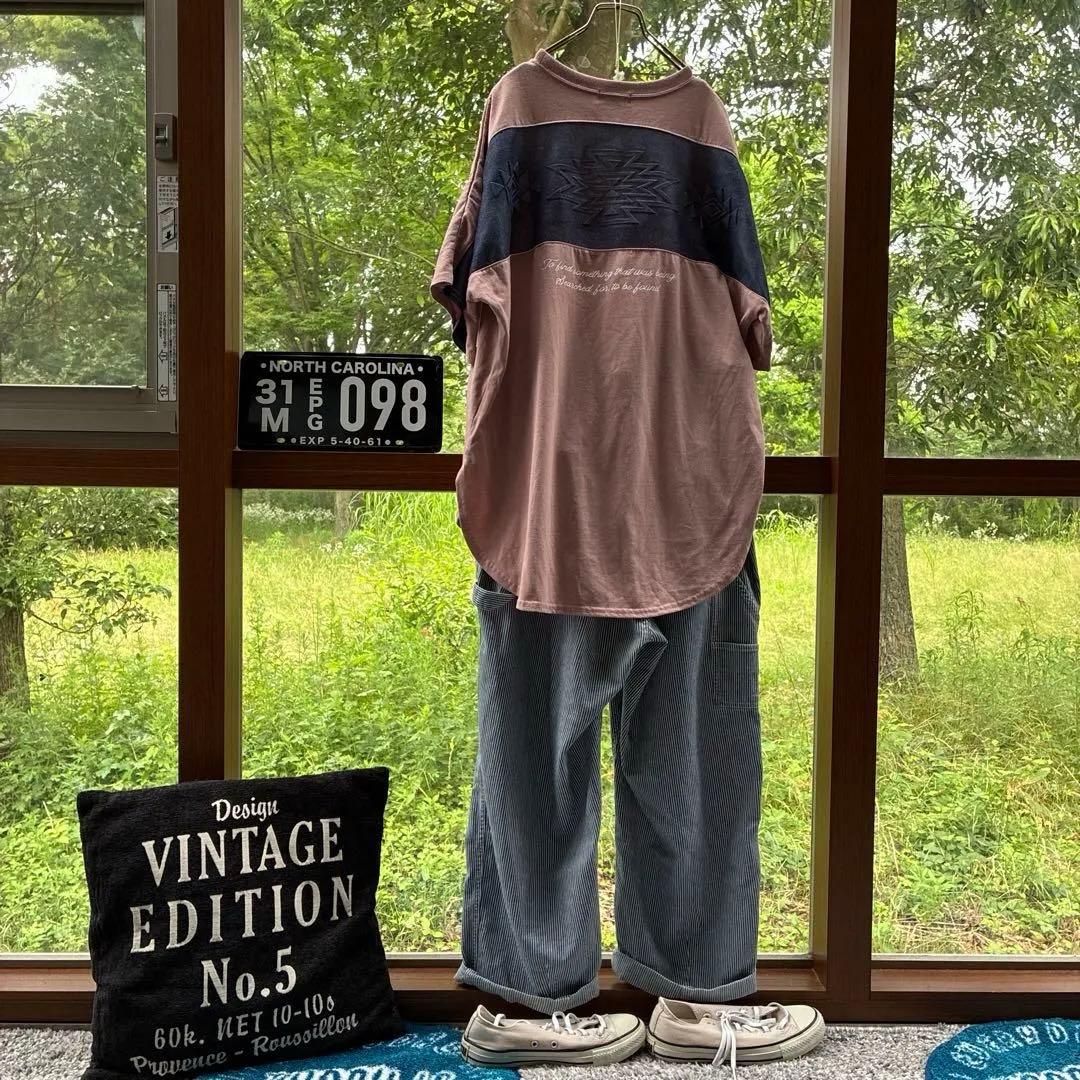 後ろオルテガ切り替えＴシャツ — image 2