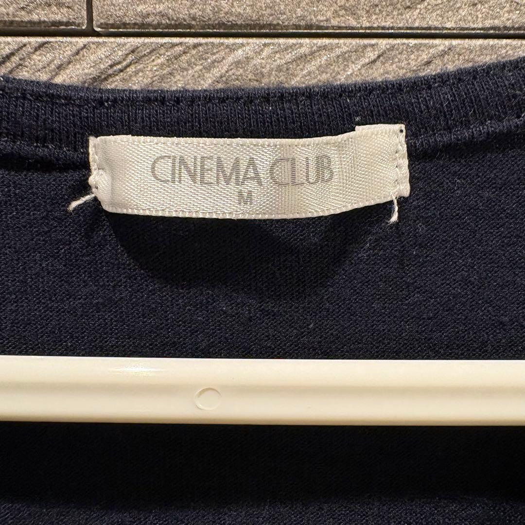 CINEMA CLUB 切り替えチュニック ネイビー×ストライプ Mサイズ — image 4