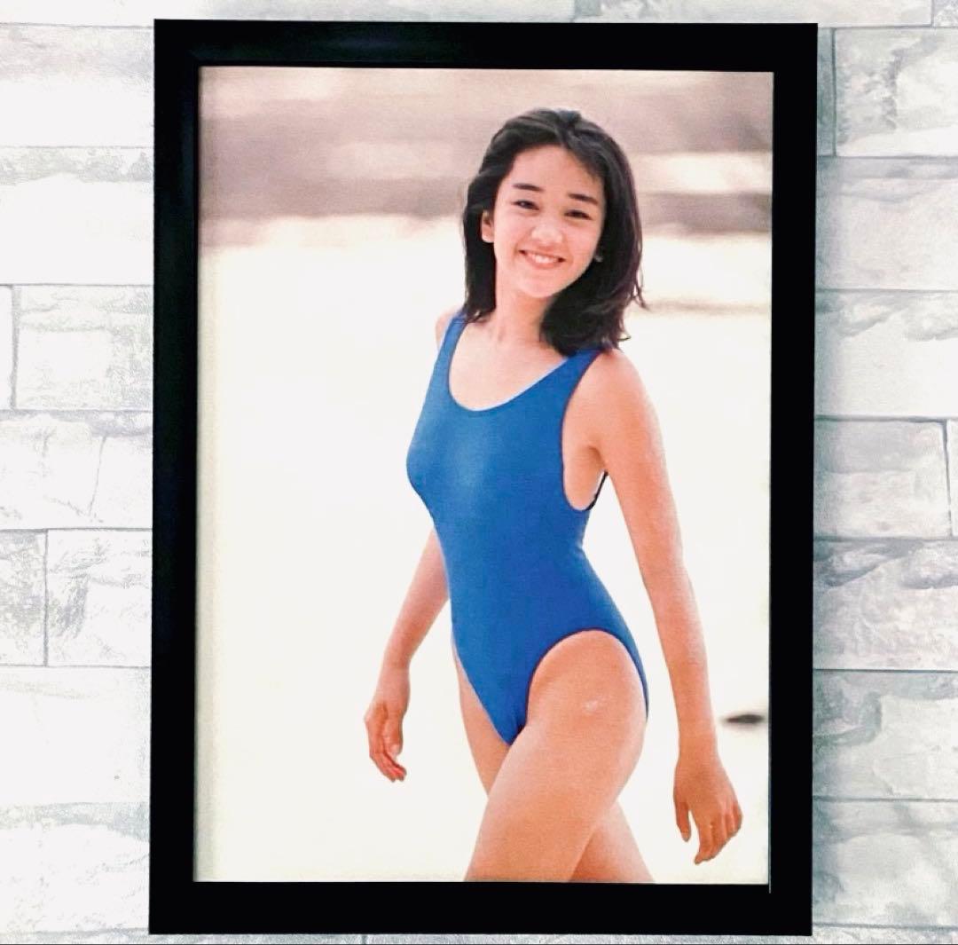 【A4額入り】西田ひかる グラビア 水着 アイドル ポスター風 インテリア — image 2