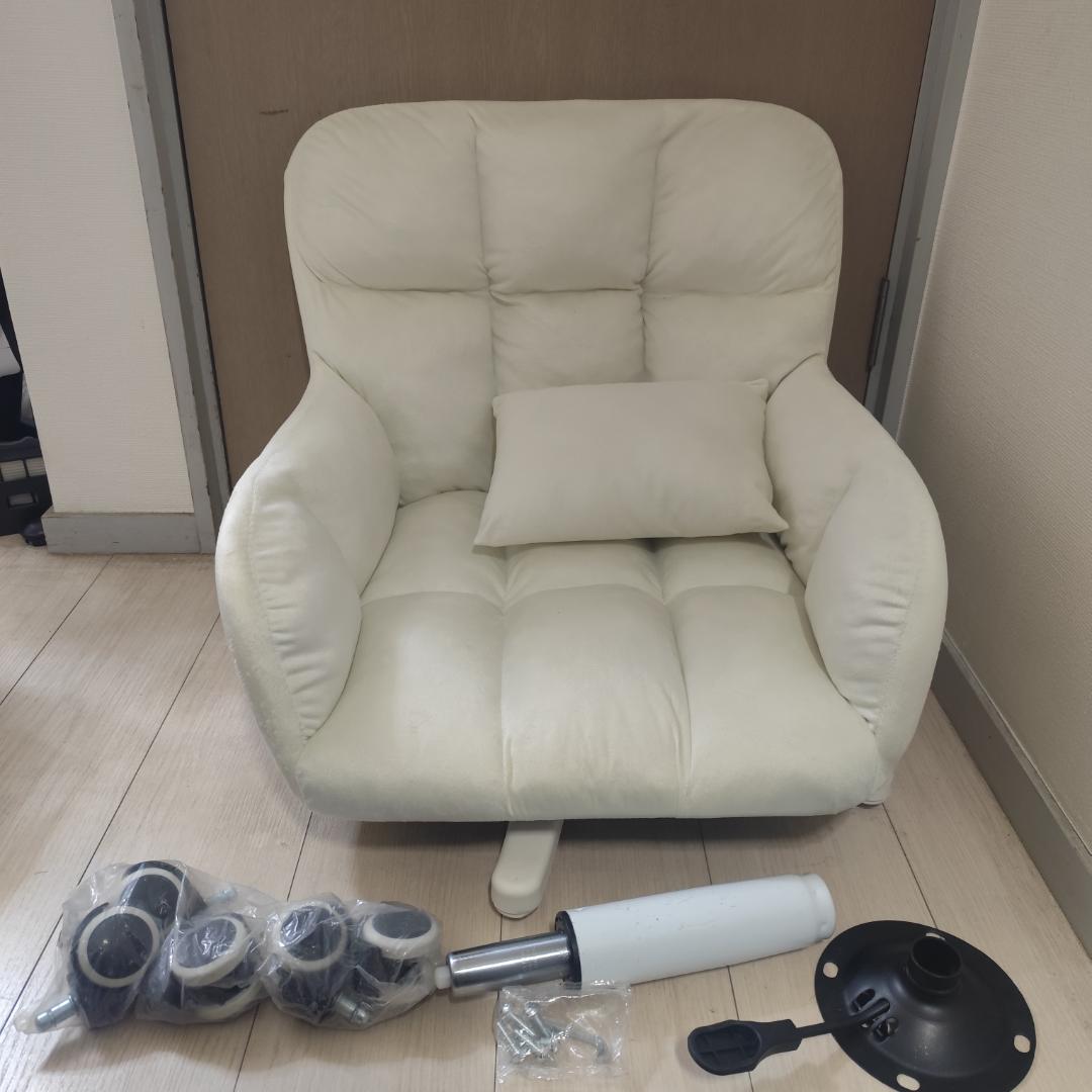 ホワイト オフィスチェア ワークチェア — image 2