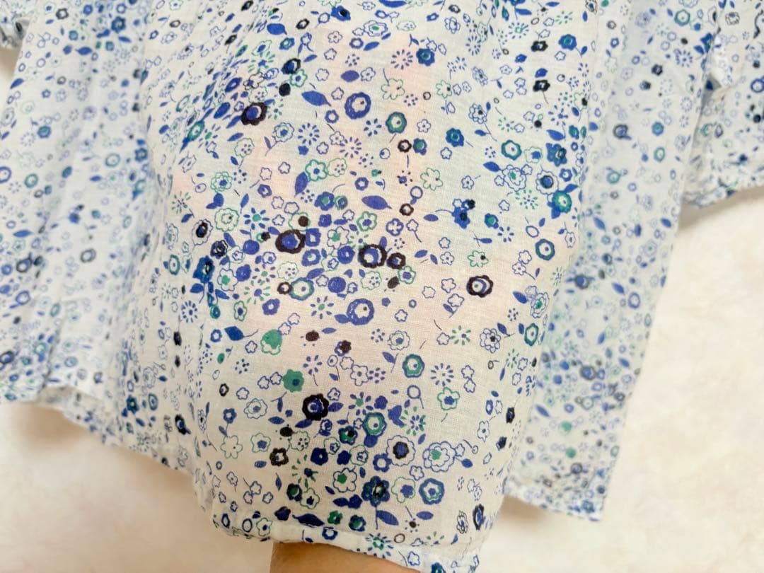七分袖　薄手ブラウス　シャツ　ゆったりサイズ　大きいサイズ　チュニック　LL — image 4
