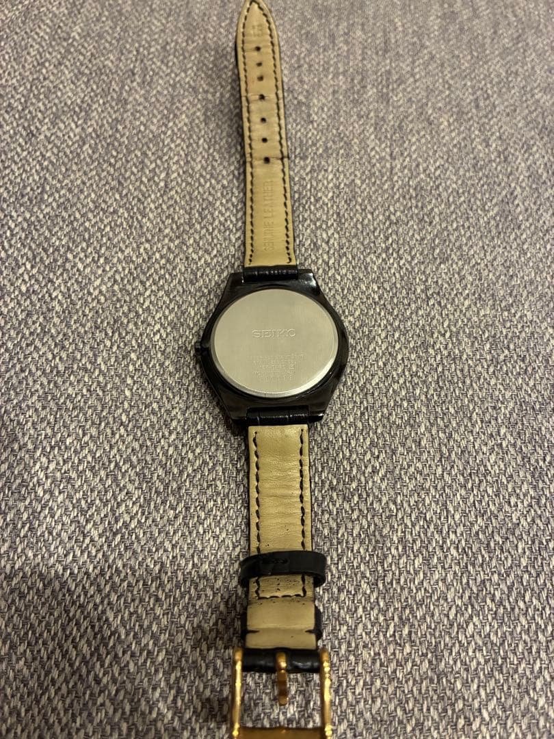 SEIKO SOLAR 腕時計 ブラック　ジャンク品 — image 5