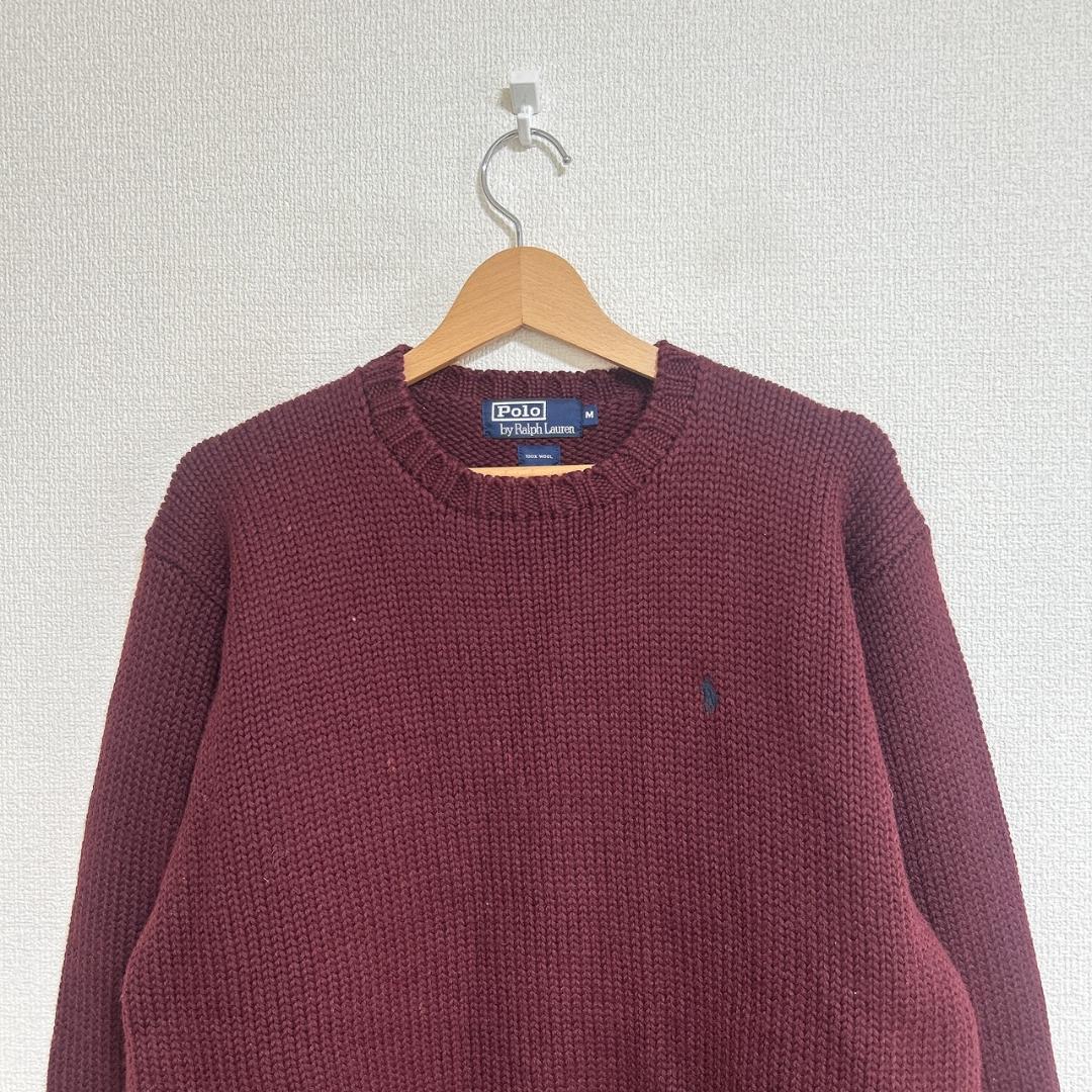 Polo by Ralph Lauren ウールニット バーガンディ M — image 2