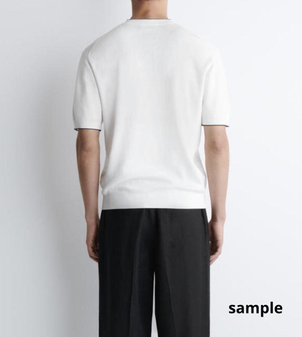 COS✧コス コントラストチップニットTシャツ ホワイト M相当 — image 2