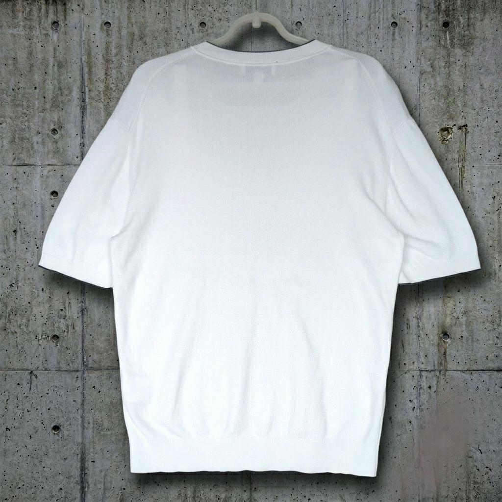 COS✧コス コントラストチップニットTシャツ ホワイト M相当 — image 4