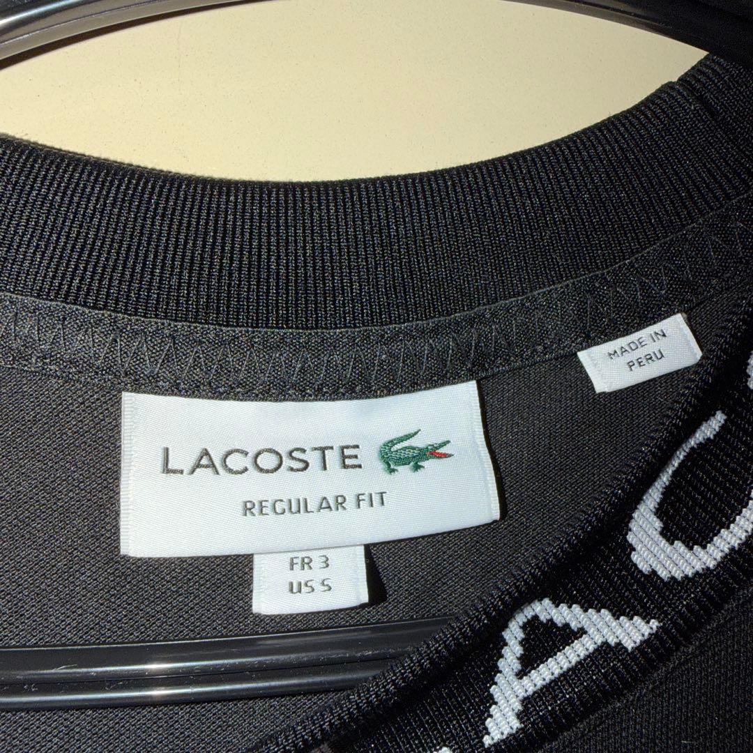 LACOSTE ネックロゴ Tシャツ ブラック — image 3