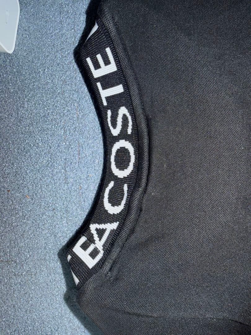 LACOSTE ネックロゴ Tシャツ ブラック — image 5