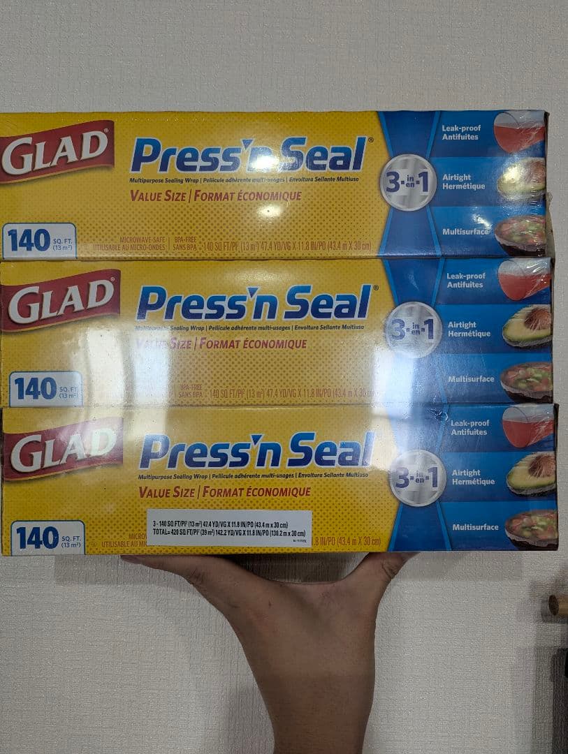 【Costco】プレスンシール Press'n Seal 3本セット【新品】 — image 2