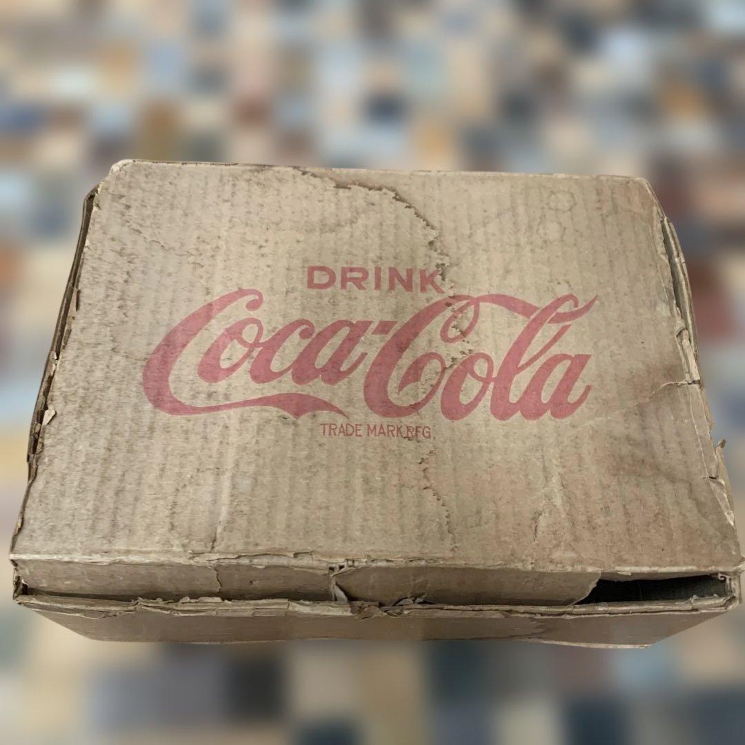【希少】昭和レトロ　当時物　Coca-Colaグラス空箱 — image 3