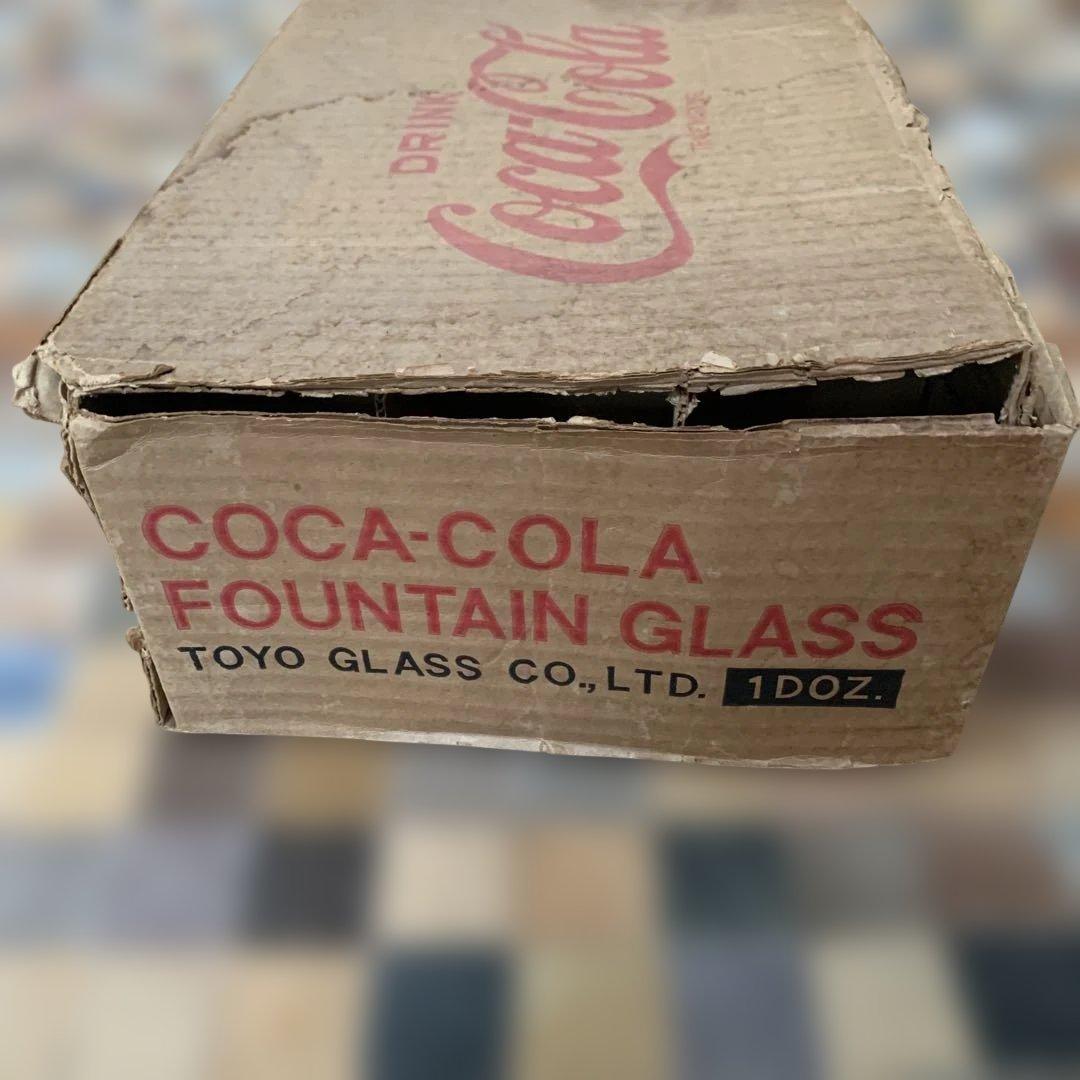 【希少】昭和レトロ　当時物　Coca-Colaグラス空箱 — image 4