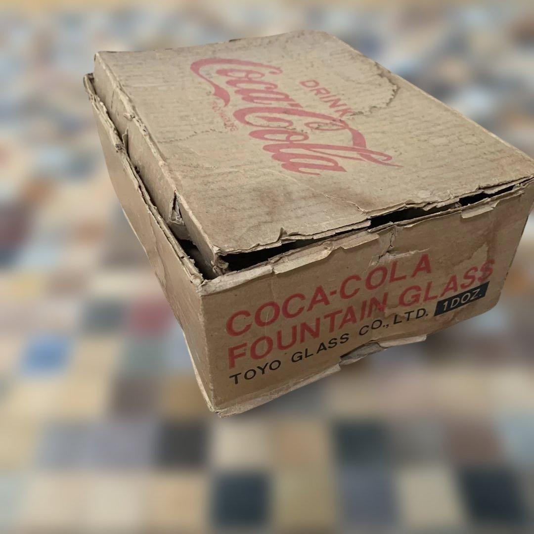 【希少】昭和レトロ　当時物　Coca-Colaグラス空箱 — image 5