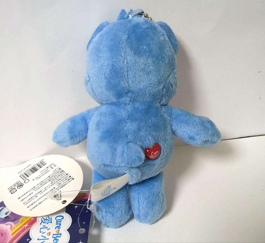 【新品未使用】ケアベア ぬいぐるみ♡愛心小熊（ブルー）とおまけ2個 — image 2