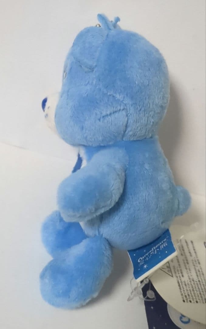 【新品未使用】ケアベア ぬいぐるみ♡愛心小熊（ブルー）とおまけ2個 — image 4