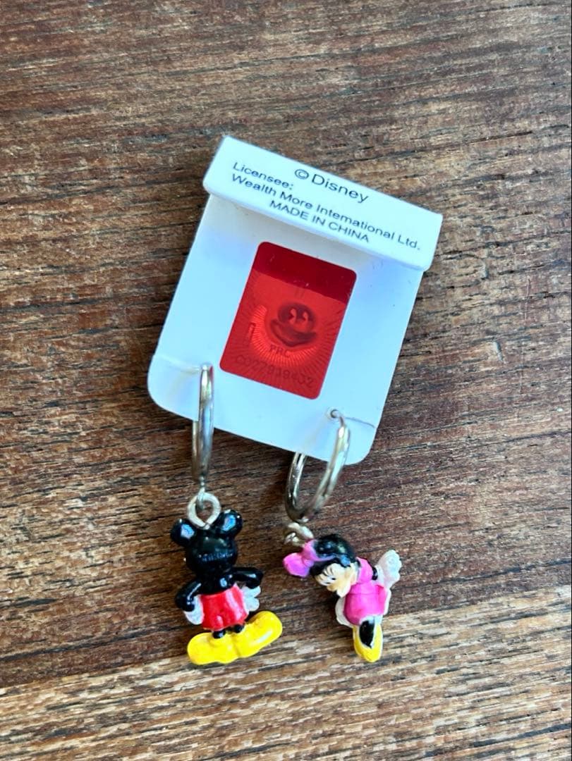 未使用　Disneyland イヤリング　ミッキー&ミニー　平成レトロ — image 2