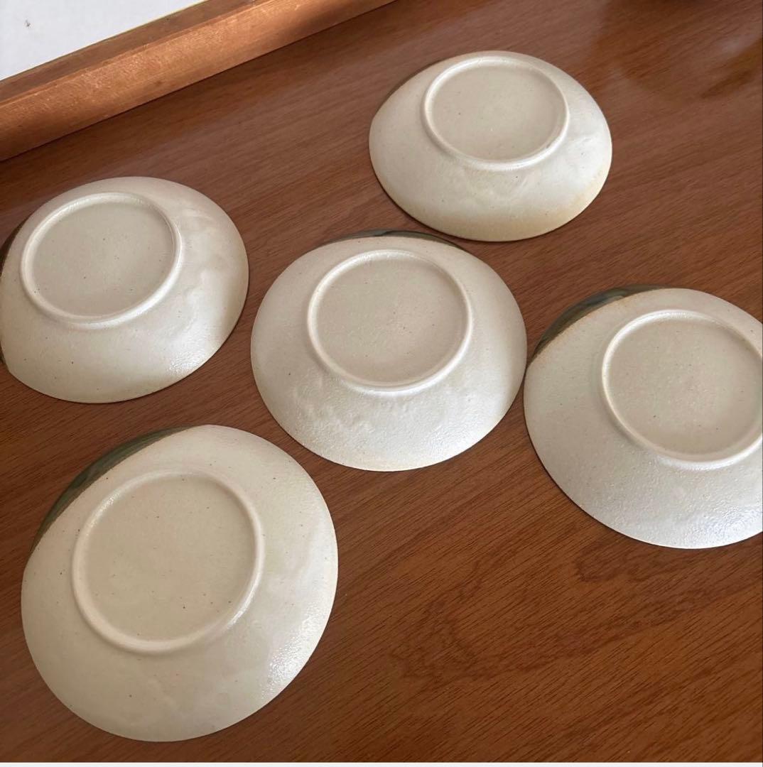 美濃焼き　織部草花　食器セット — image 4