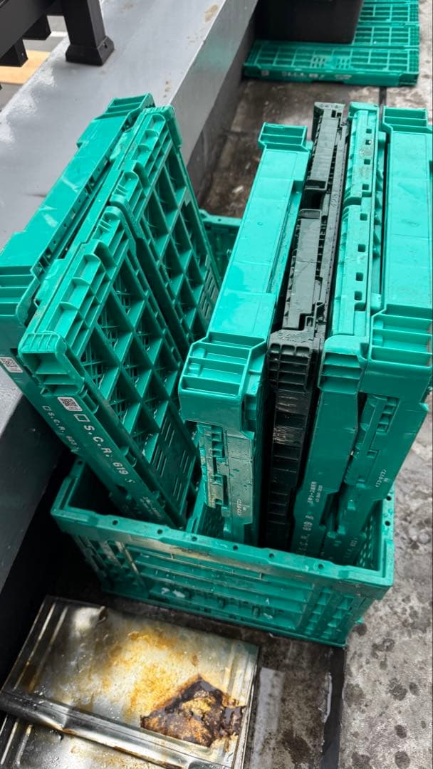折りたたみ式 コンテナボックス グリーン — image 2