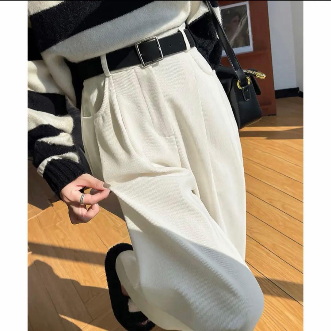 【Miniministore】コーデュロイワイドパンツ M アイボリー — image 2