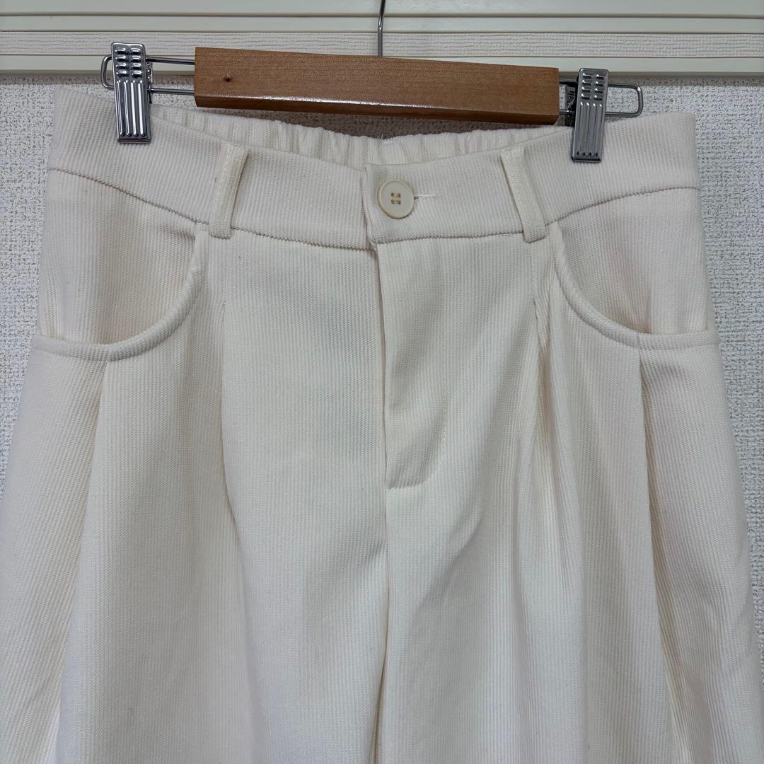【Miniministore】コーデュロイワイドパンツ M アイボリー — image 4