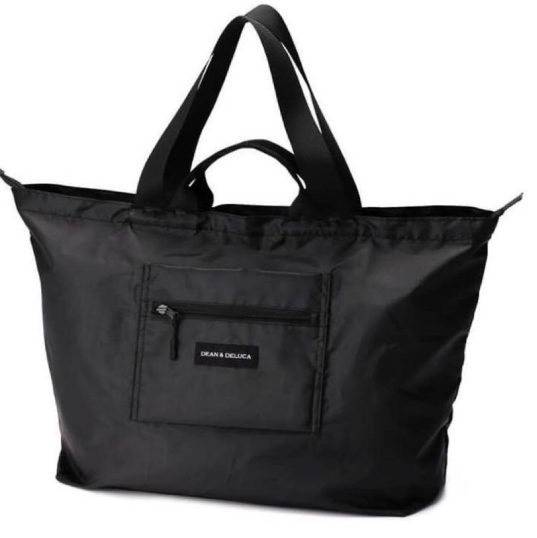 DEAN&DELUCA トートバッグ パッカブルトート エコバッグ 旅行 黒 — image 3