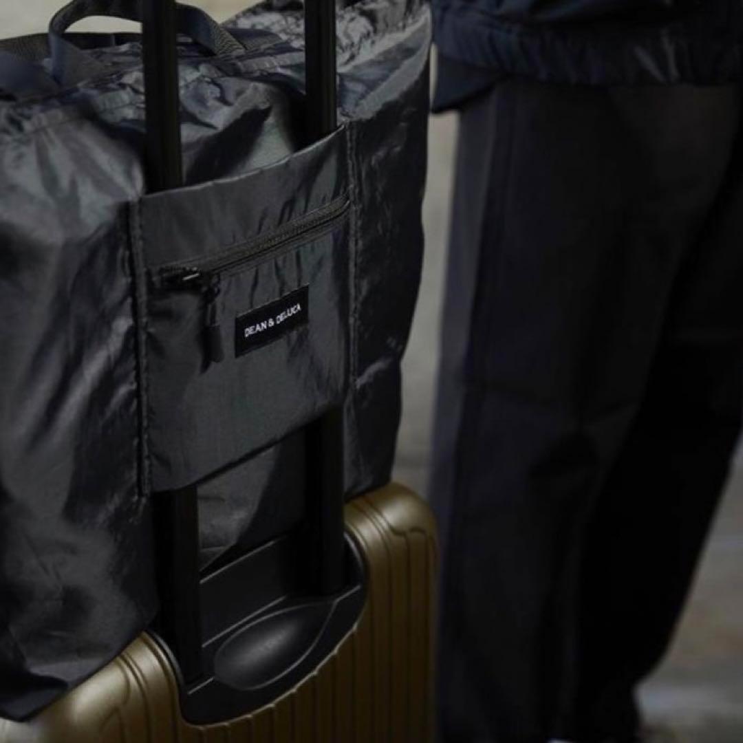 DEAN&DELUCA トートバッグ パッカブルトート エコバッグ 旅行 黒 — image 5