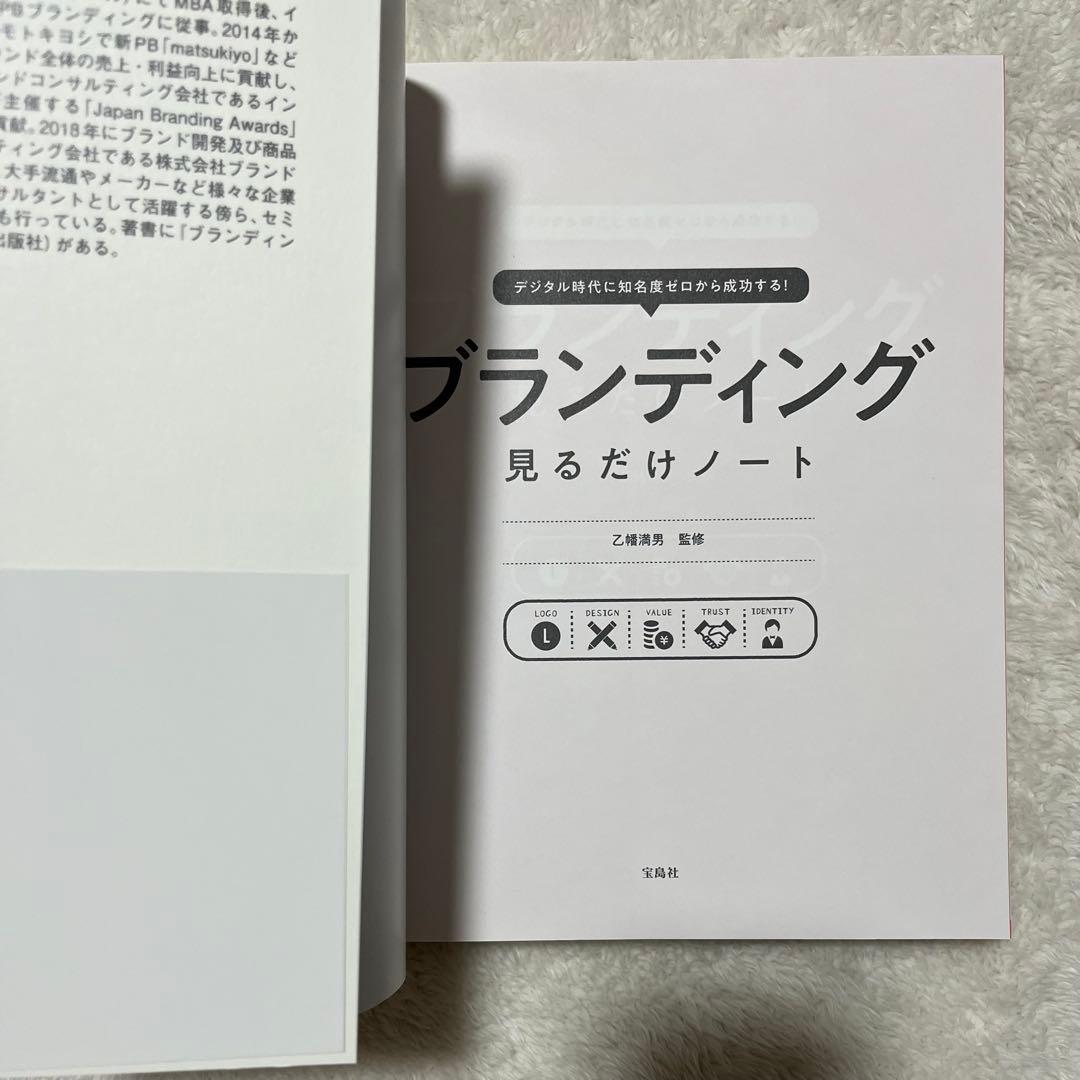 【美品】デジタル時代に知名度ゼロから成功する! ブランディング見るだけノート — image 3