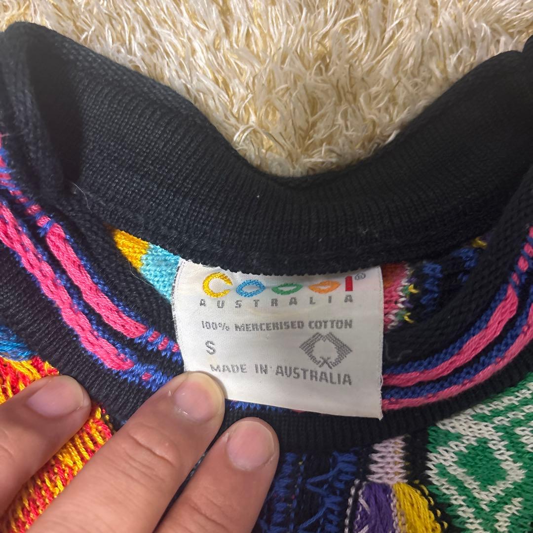 90s COOGI クージー 3Dニット コットンニット S — image 2