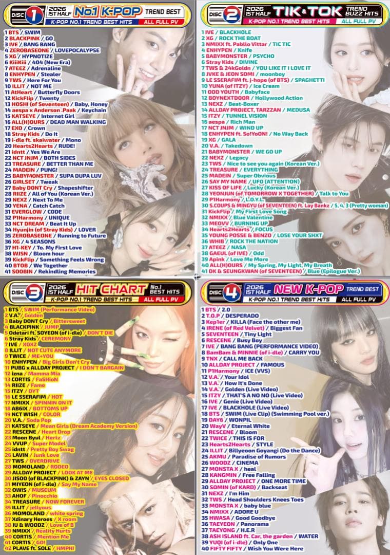 【洋楽 Mix DVD】2026年上半期K-POP プロモ盤 BTS IVE — image 2