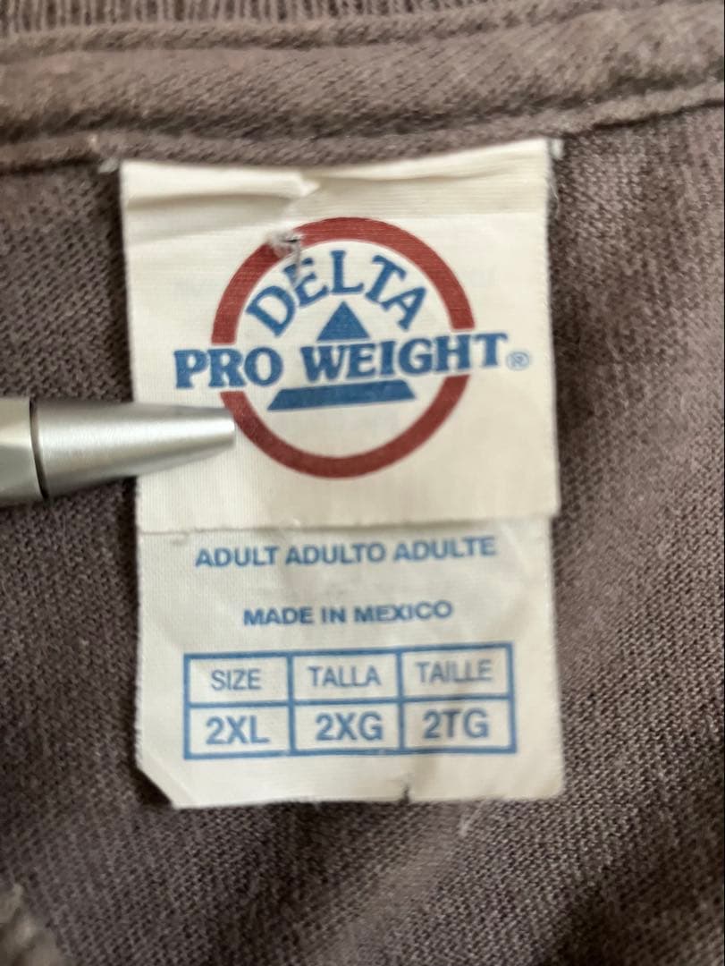 ⁠00s DELTA メッセージTシャツ 2XL チャコールグレー ⁠ — image 4