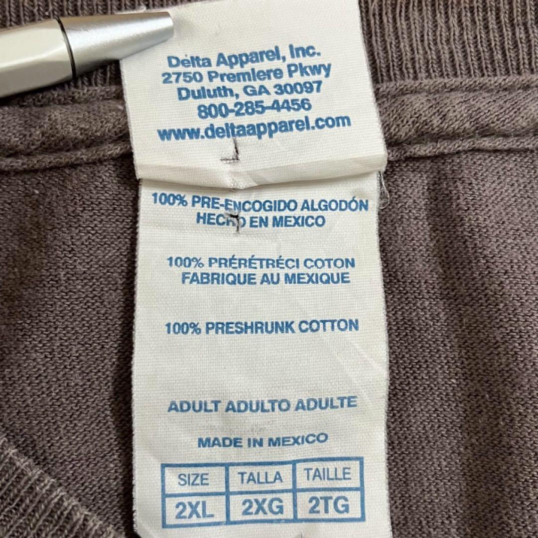 ⁠00s DELTA メッセージTシャツ 2XL チャコールグレー ⁠ — image 5
