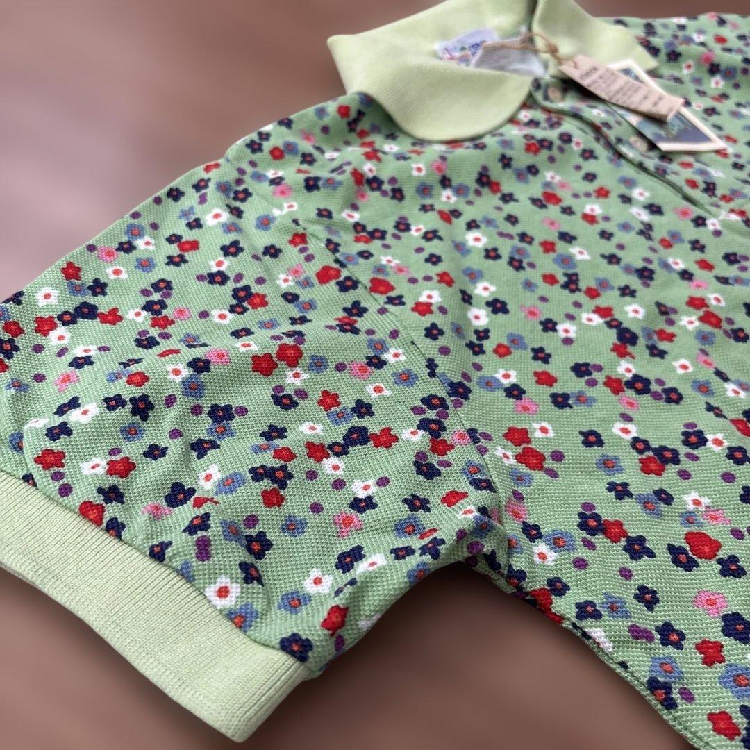 reyn spooner レインスプーナー　花柄ポロシャツ グリーン　S 未使用 — image 4