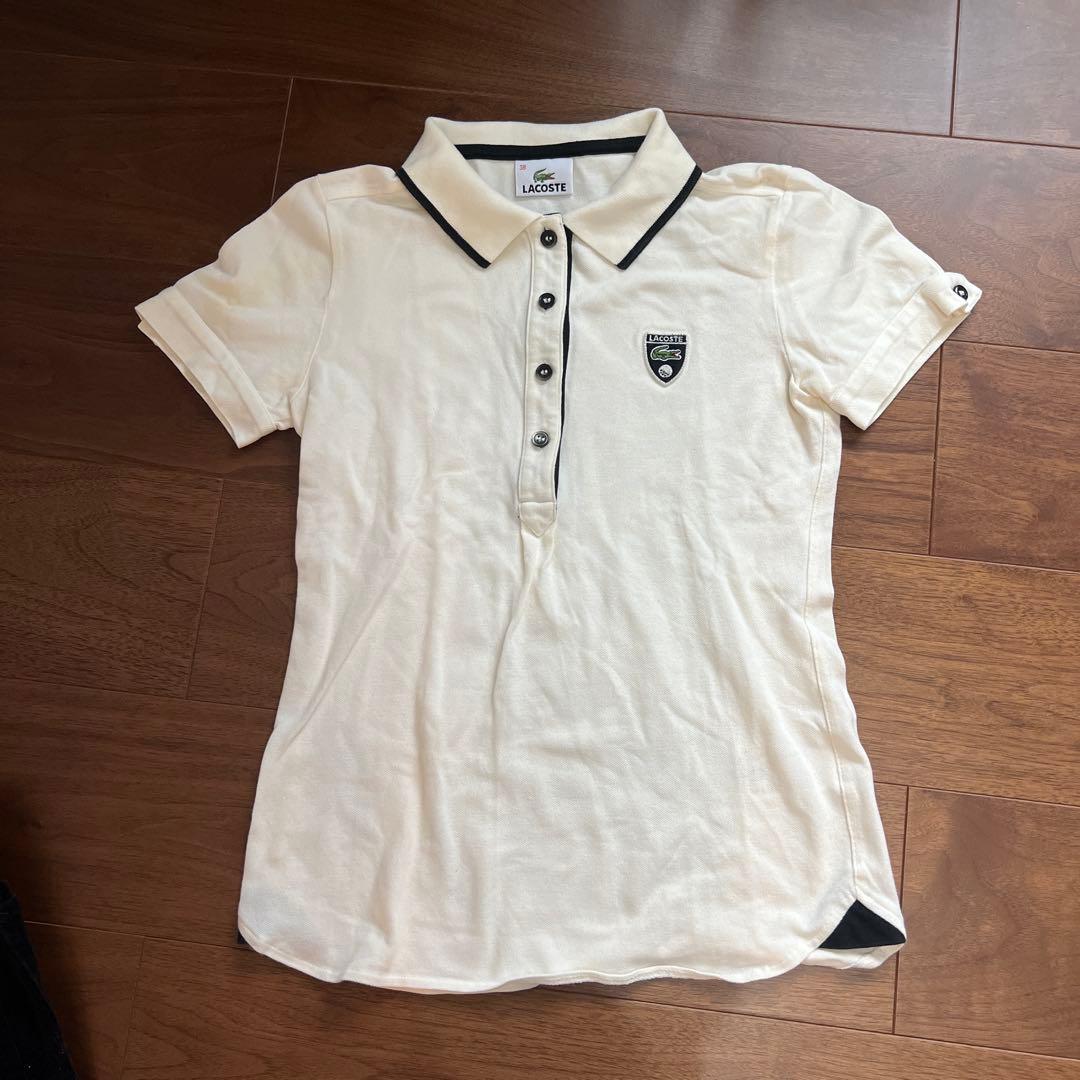 LACOSTE ポロシャツ ホワイト 38サイズ — image 2