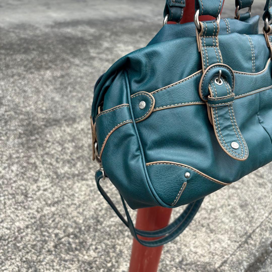 00s archive grunge leather 2way bag y2k — image 3