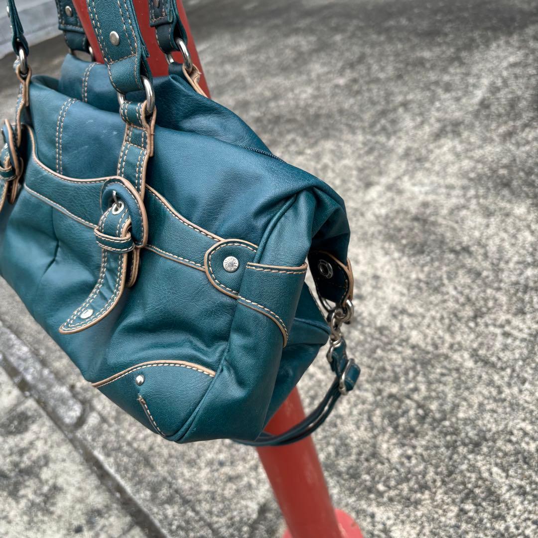 00s archive grunge leather 2way bag y2k — image 4