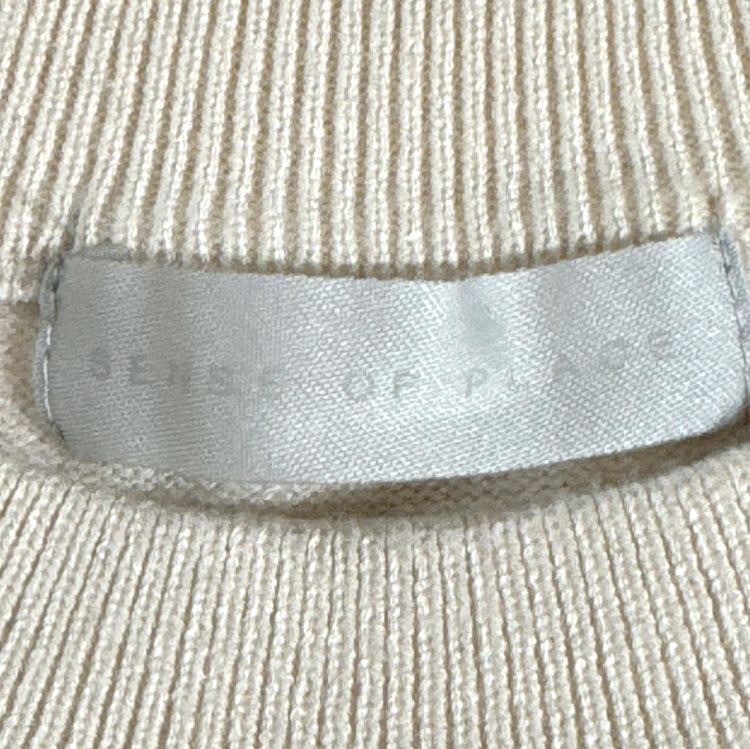 センス オブ プレイス 美品 オフホワイト やわらかニット M メンズセーター — image 5