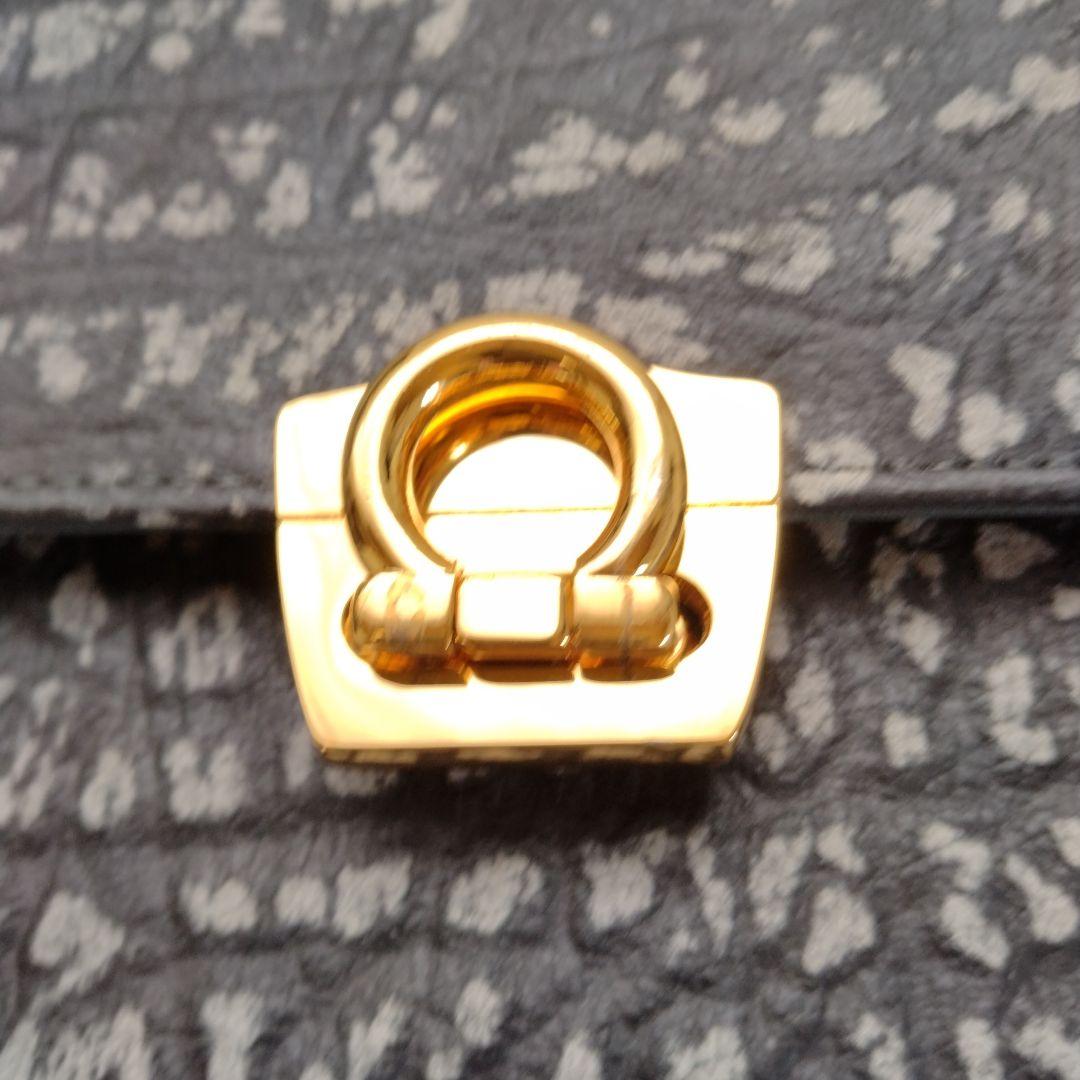 LIERNA アフリカンアンテロープ ハンドバッグ グレー 2WAY — image 5