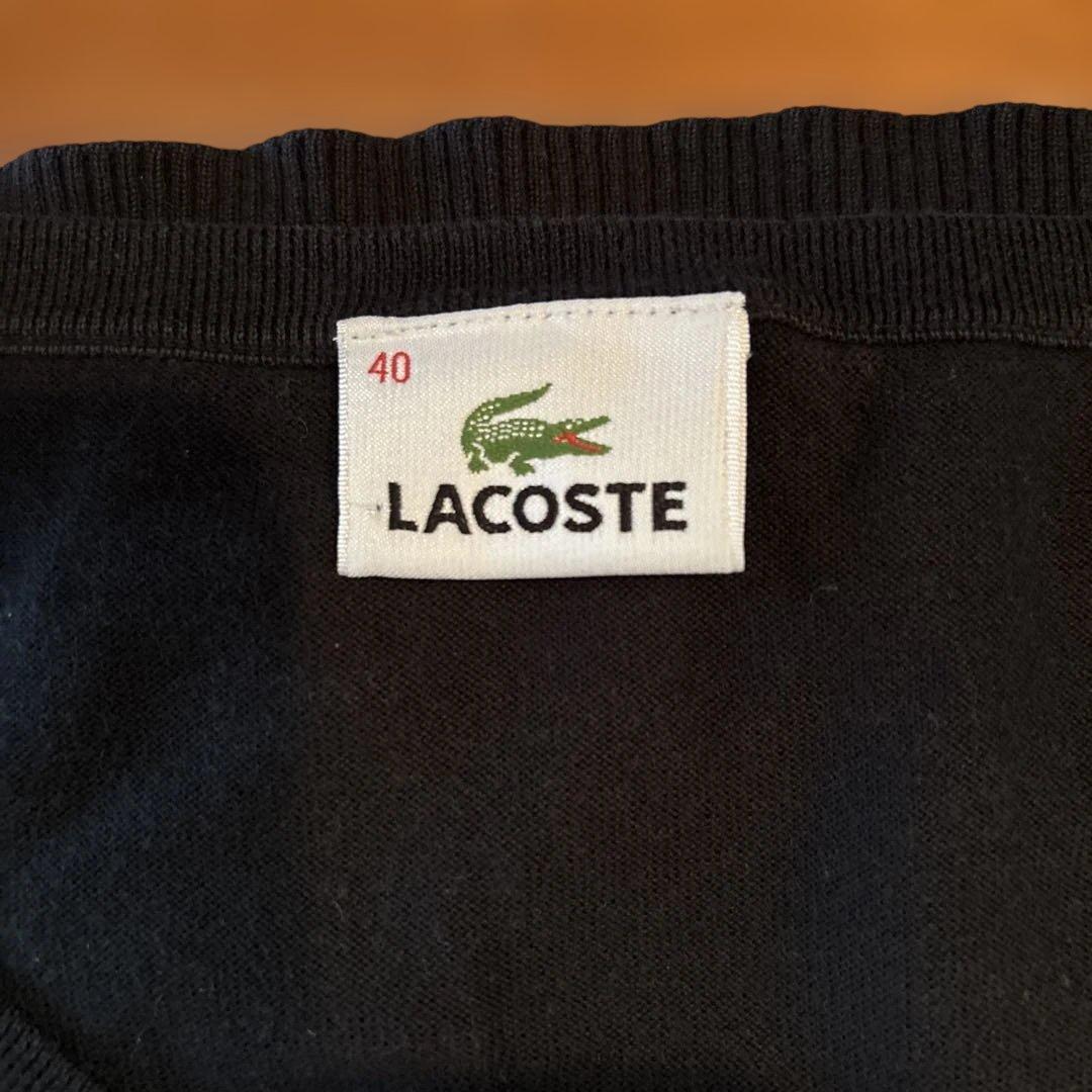 LACOSTE ラコステ 七分袖 カットソー ブラック サイズ40 — image 3