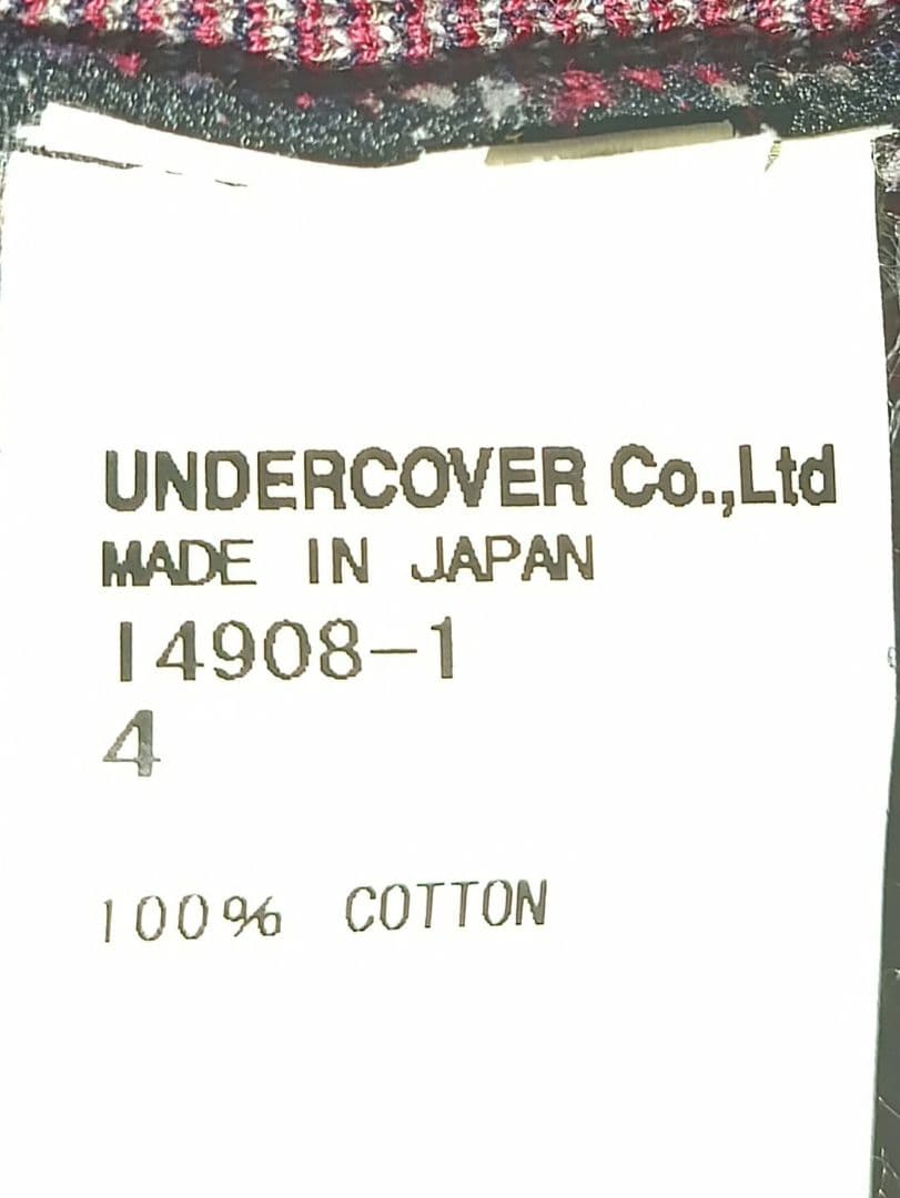 00's undercover アンダーカバー　タータンチェック コットンニット — image 4