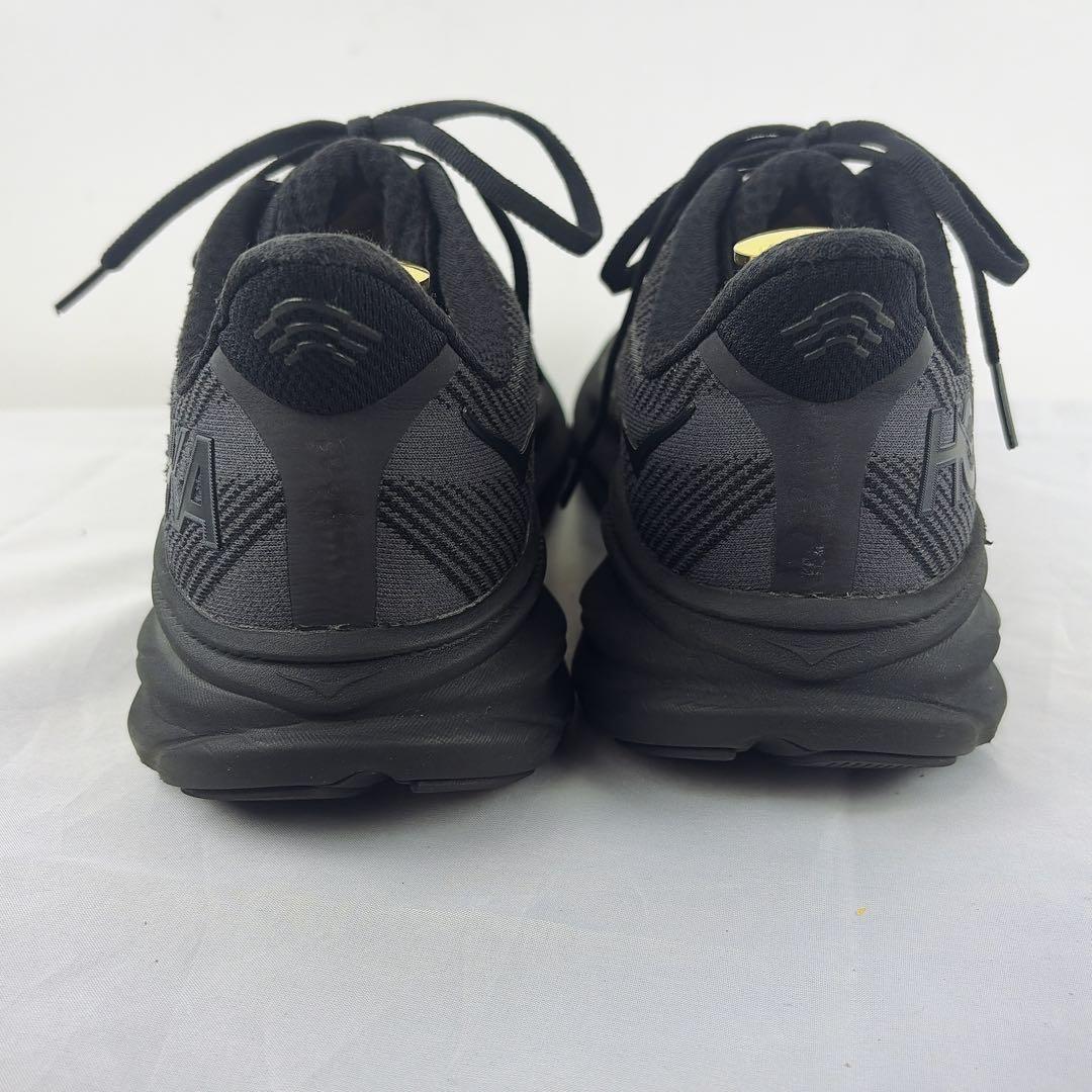 美品　HOKA ホカオネオネ クリフトン9 オールブラック 26cm 黒 — image 4