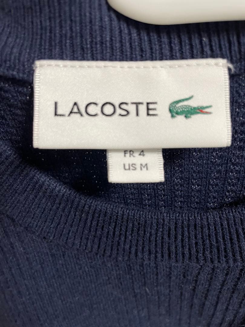 LACOSTE ラコステ リブニット セーター ネイビー FR4 — image 3