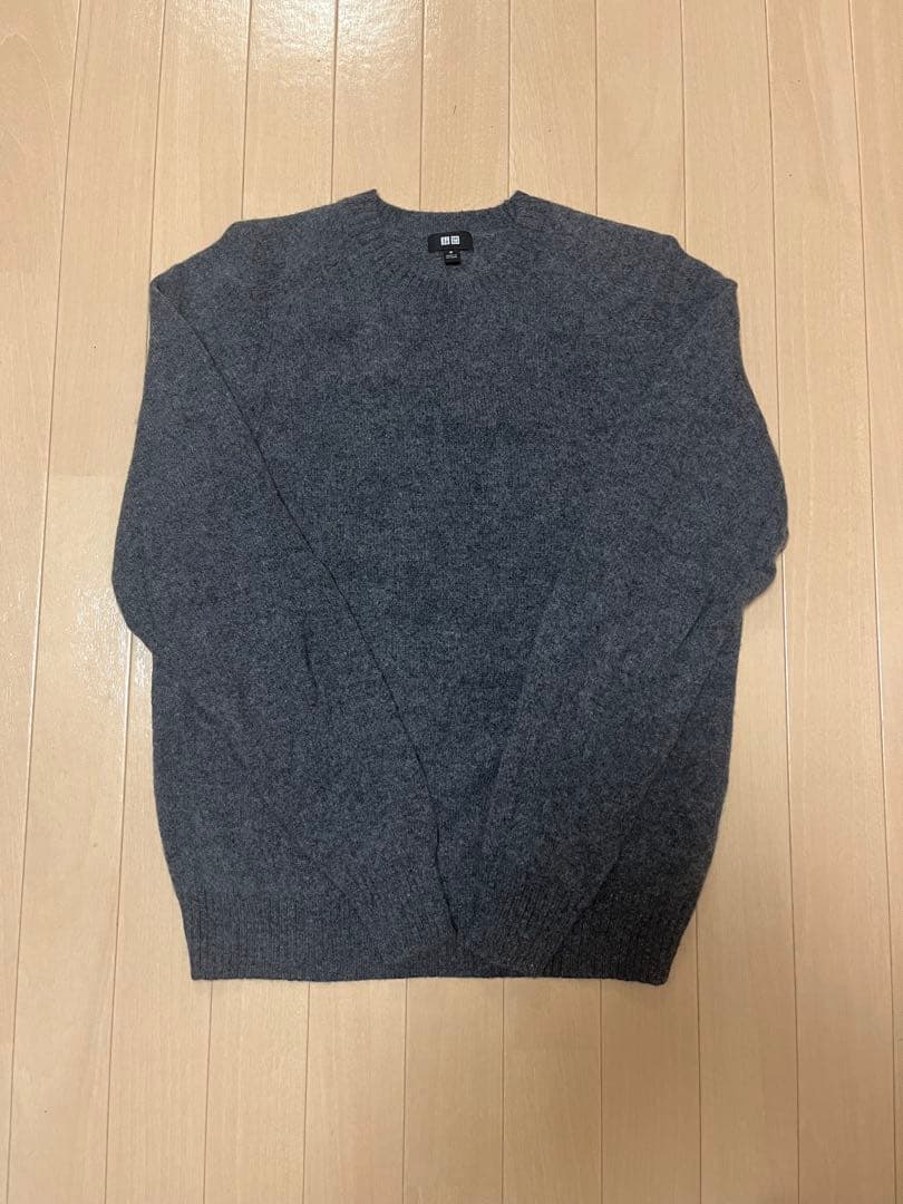 ユニクロ ラムクルーネックセーター 07GRAY — image 2