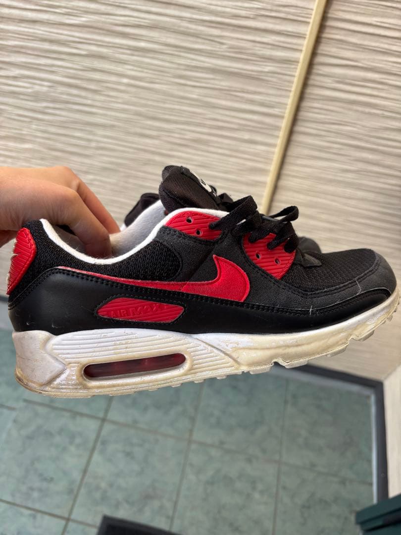 お*こ様 Nike Air Max ブラック/レッド スニーカー/オーダーメイド — image 5